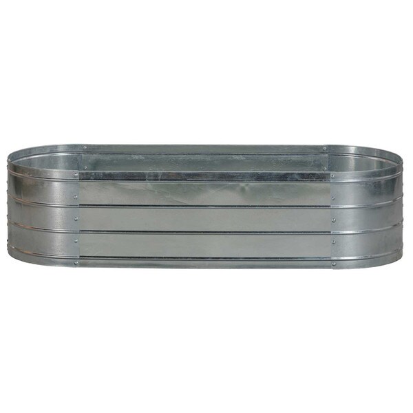 Galvanized Steel Oval Planter